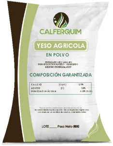 Saco de Yeso agricola en polvo